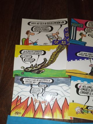 Antigua colección 11 tarjetas postales lotería For