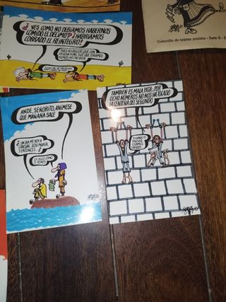 Antigua colección 11 tarjetas postales lotería For