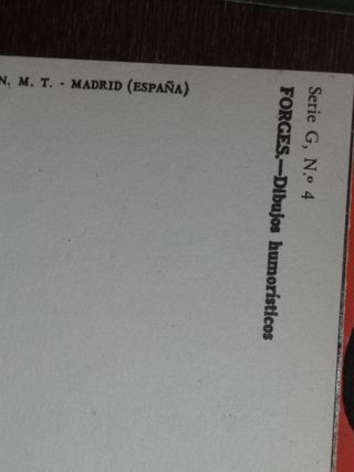 Antigua colección 11 tarjetas postales lotería For