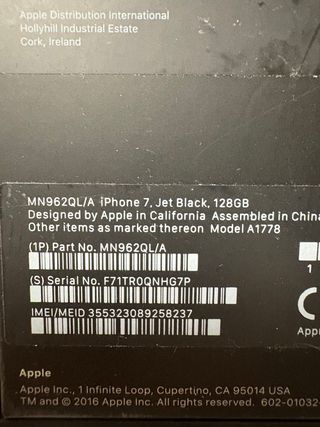 iPhone 7 128 GB negro