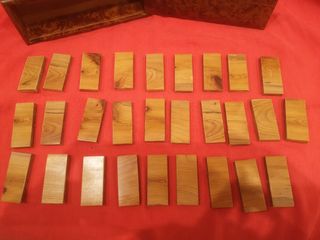 domino madera y plata