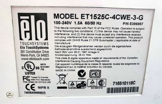 Monitor CRT 15" Elo TouchSystem