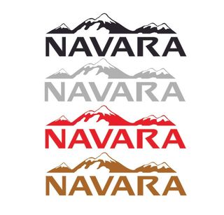 Kit de pegatinas  camioneta Nissan Navara x 2und