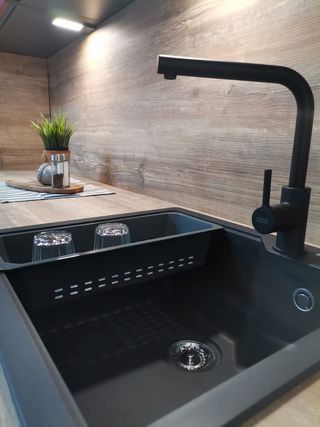 Cocina lacada y pino de Arizona