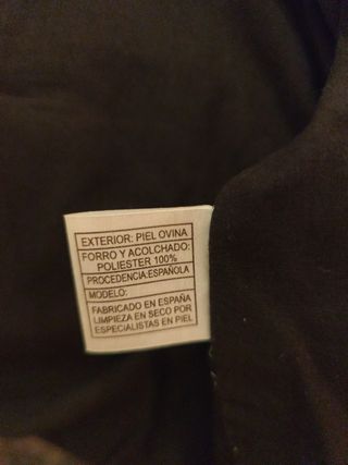 Chaquetón  piel sin estrenar 