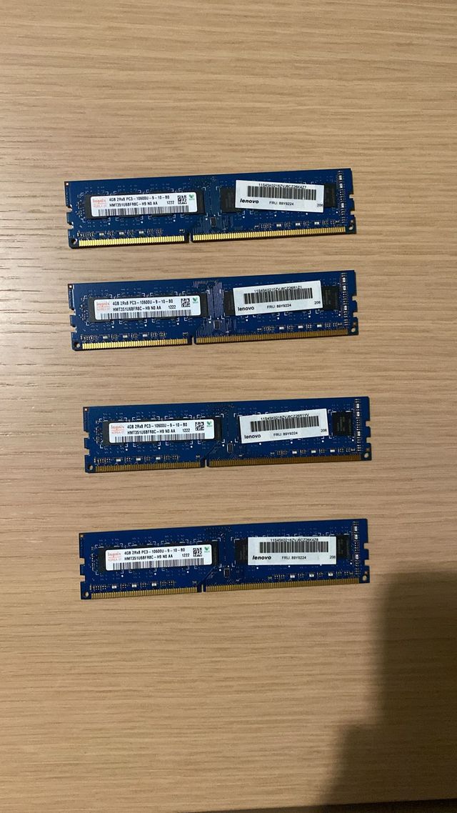 4x4 Gb di Ram (16gb) PC3-106000U Lenovo