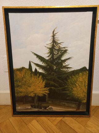 Óleo sobre lienzo. Árboles 