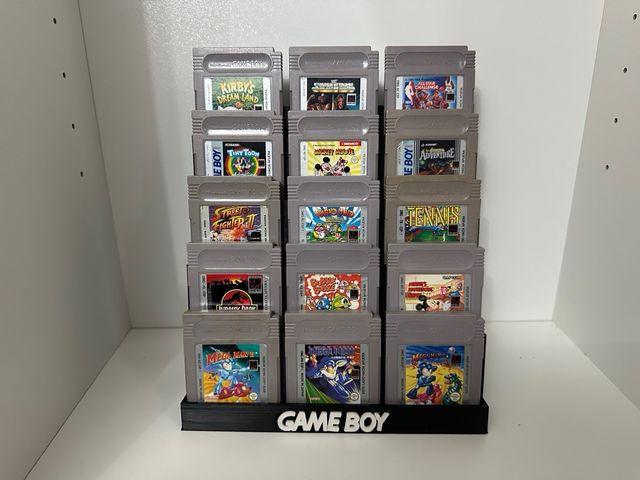 Estantes cartuchos Game Boy
