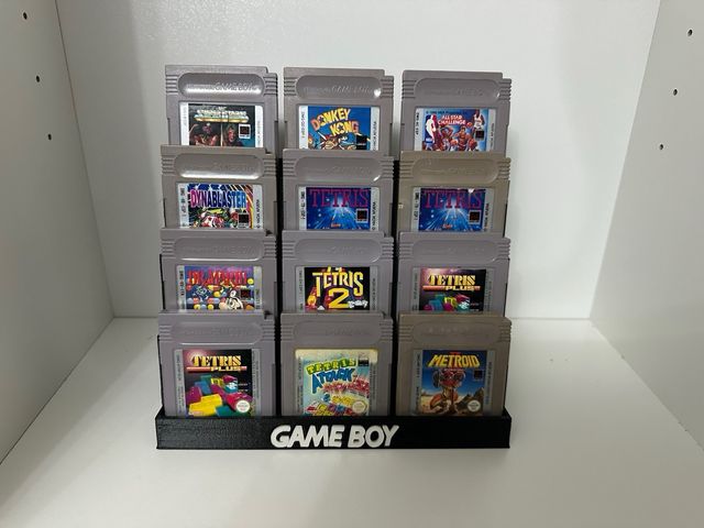 Estantes cartuchos Game Boy