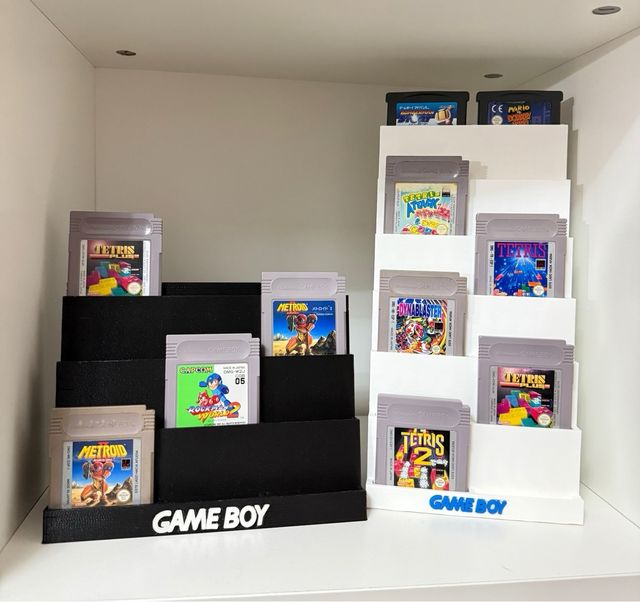 Estantes cartuchos Game Boy