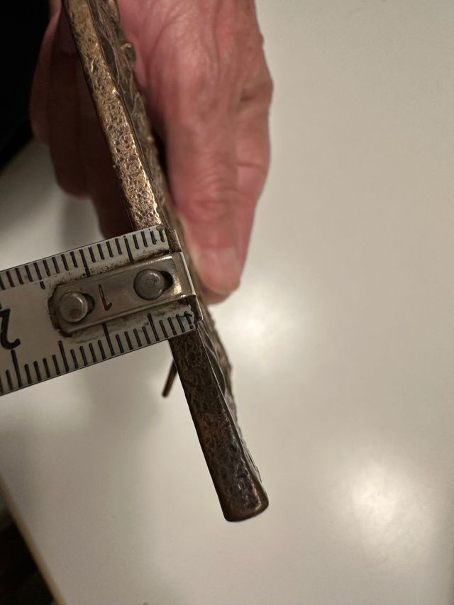 San Huberto cuadro en bronce.