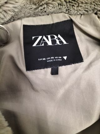 Abrigo de pelo zara