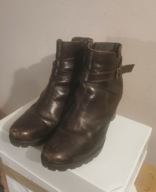 Scarpe stivaletti Vera pelle donna 
