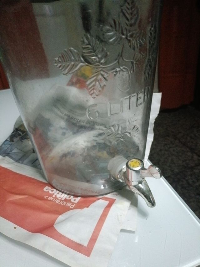 Recipiente vidrio ingles