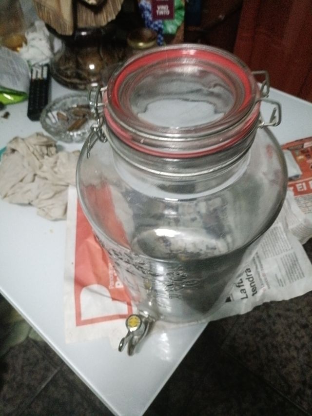 Recipiente vidrio ingles