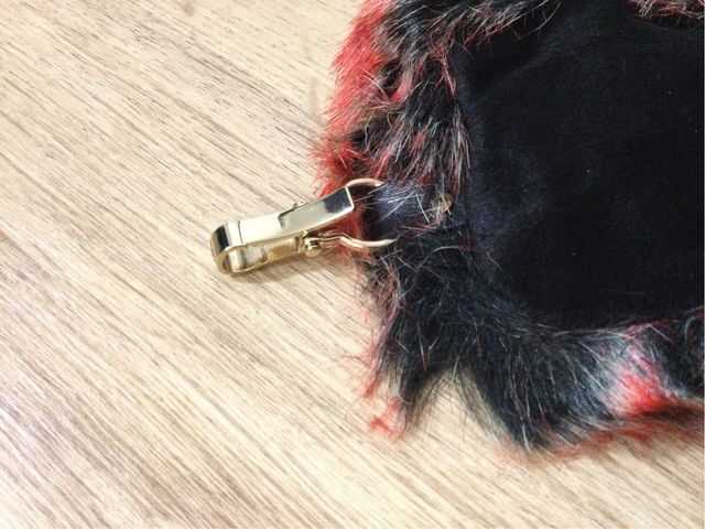 Cuello de pelo bufanda estilo goth steampunk