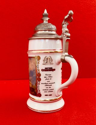 JARRA DE CERVEZA / CRUZCAMPO / PORCELANA / AÑOS 80