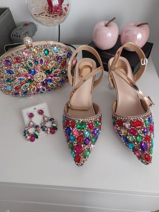 Zapatos mujer fiesta y bolso