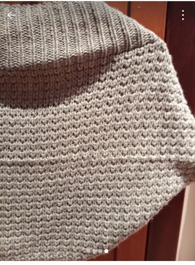 Bolero grigio in lana