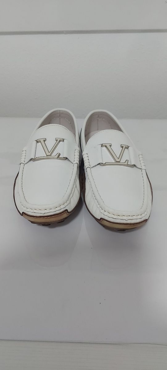 Mocasin blanco hombre