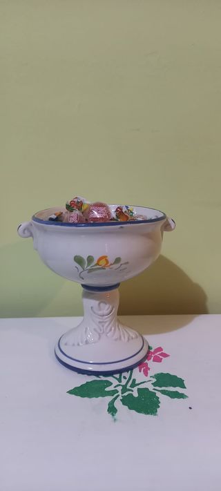 Vintage Ceramica porta frutta caramelle centrotavo