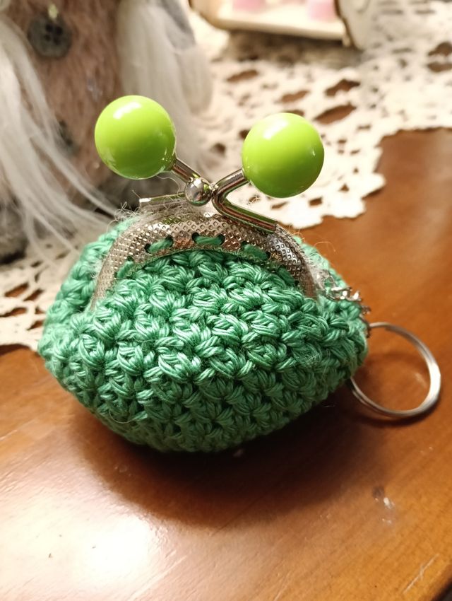 Portamonete lumachina fatto a mano 