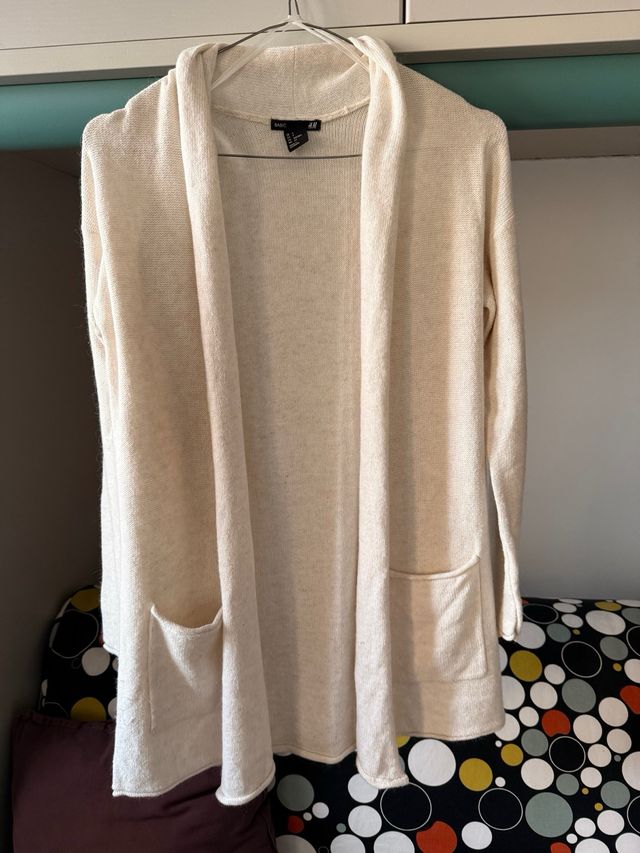 Cardigan HM nuovo panna