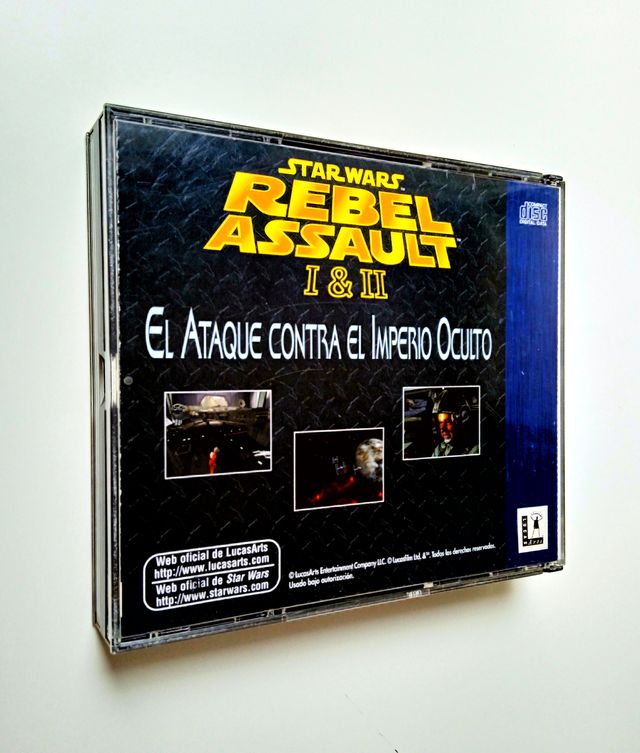 STAR WARS Rebel Assault I y II pc CD. Lucas Arts.