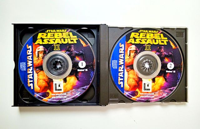 STAR WARS Rebel Assault I y II pc CD. Lucas Arts.