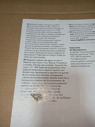 Radiador toallero NUEVO