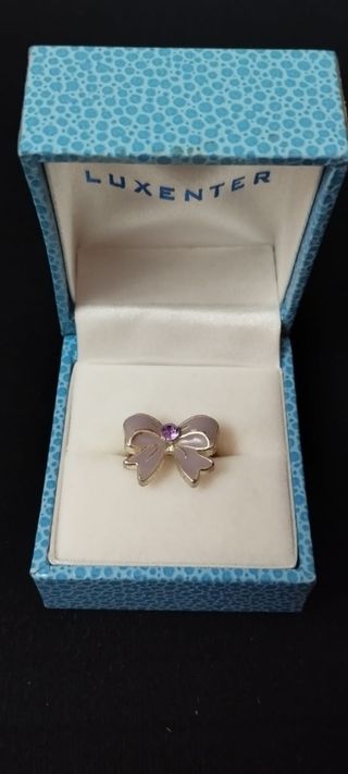 Anillo ajustable lazo con zirconita
