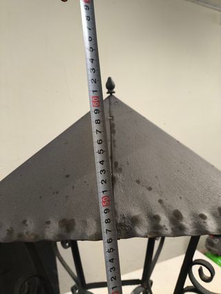 3 Farolas forja metal 40cm