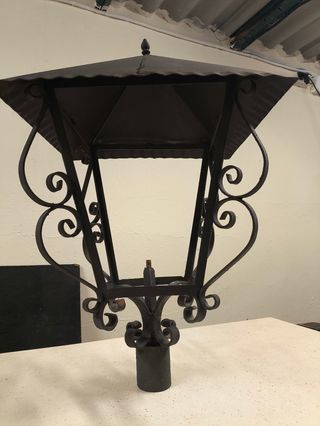 3 Farolas forja metal 40cm