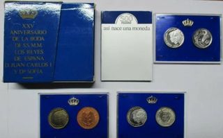 Monedas boda Reyes Emeritos
