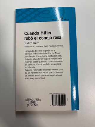 CUANDO HITLER ROBÓ EL CONEJO ROSA 