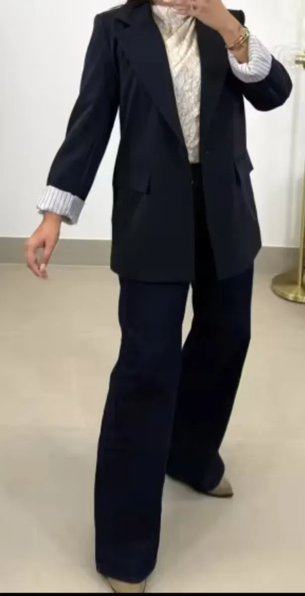 Blazer negra overside