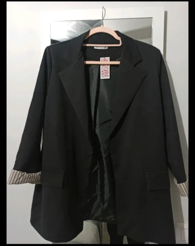 Blazer negra overside