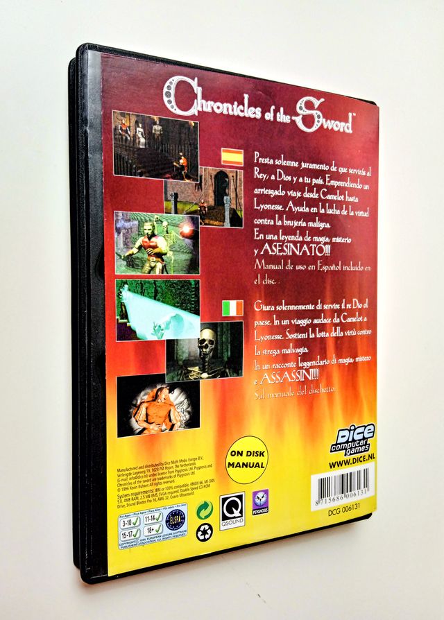 CHRONICLES OF THE SWORD pc. Psygnosis.