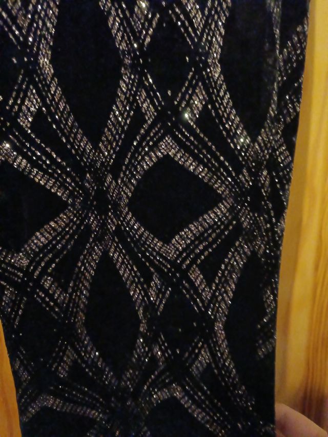 Pantalones purpurina Zara Xs