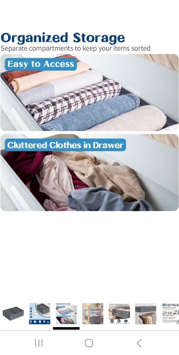 Organizzatore armadio cassetto