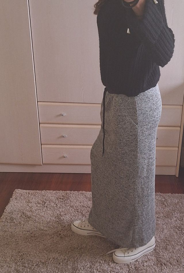 Falda larga nueva con etiquetas