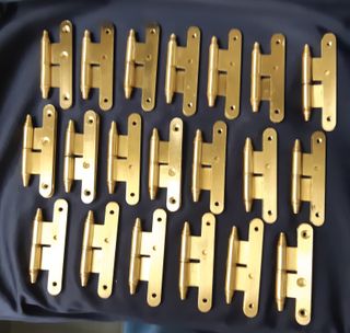 20 PERNIOS BISAGRAS PUERTAS, BRONCE DORADO