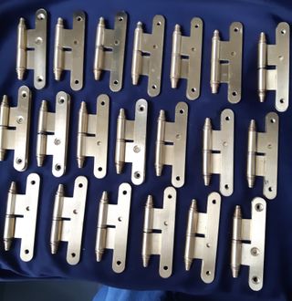 20 PERNIOS BISAGRAS PUERTAS, BRONCE DORADO