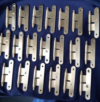 20 PERNIOS BISAGRAS PUERTAS, BRONCE DORADO