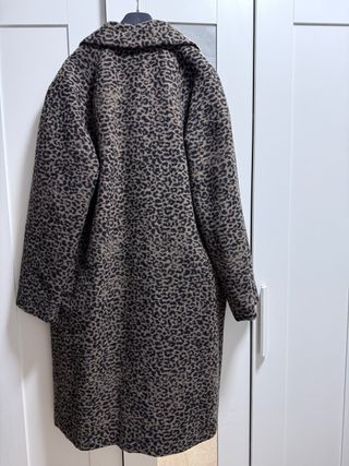 Abrigo zara estampado animal mezcla lana ZW collec