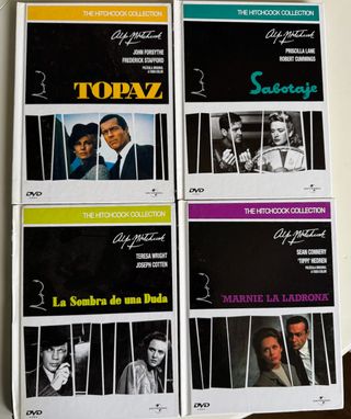 Lote de 4 DVDs The Hitchcock Collection