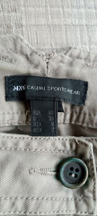 Pantalón pirata Mango T:40 Como Nuevo