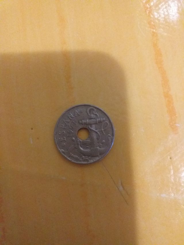 6 MONEDAS DE 50 CENTIMOS DEL AÑO 1963 .