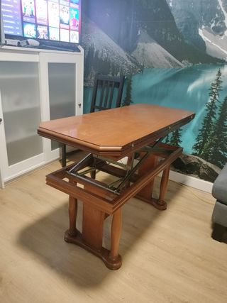 Mesa vintage plegable doble altura