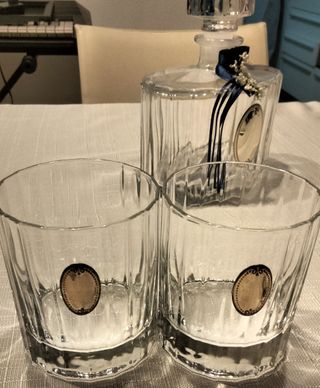 Set bicchieri liquore in cristallo